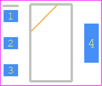 NCP1051ST136T3G - onsemi PCB footprint - SOT223 (3-Pin) - SOT223 (3-Pin) - SOT−223 (TO−261) CASE 318E−04 ISSUE R