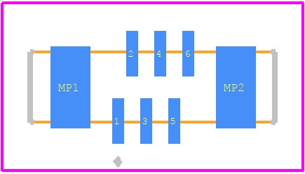 1734742-6 - TE Connectivity PCB footprint - Other - Other - 1734742-6