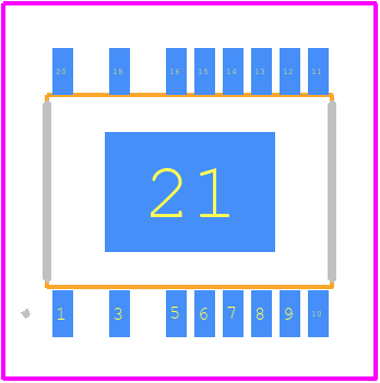 LT8630EFE#TRPBF - Analog Devices PCB footprint - Other - Other - 20-Lead Plastic TSSOP (4.4mm) (Reference LTC DWG # 05-08-1924 Rev Ø)-1