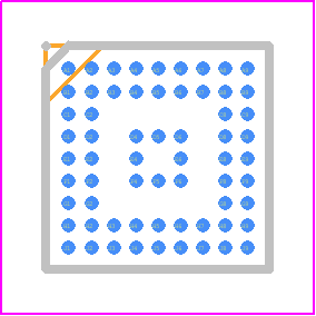 AB1526X - Airoha Technology Corp. PCB footprint - BGA - BGA - AB1526X