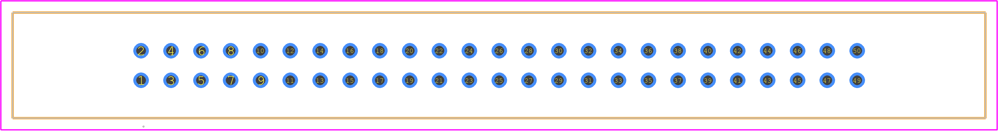 HIF3B-50PA-2.54DSA - Hirose PCB footprint - Other - Other - HIF3B-50PA-2.54DSA-1