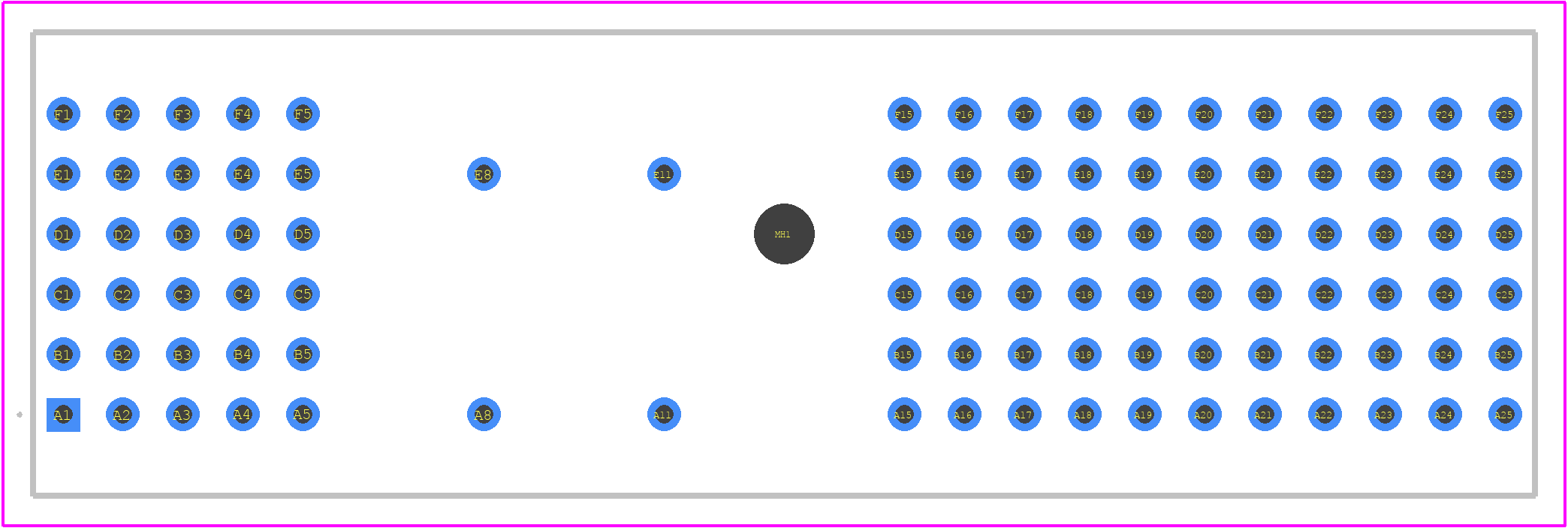 17011002001 - HARTING PCB footprint - Other - Other - 17011002001-3