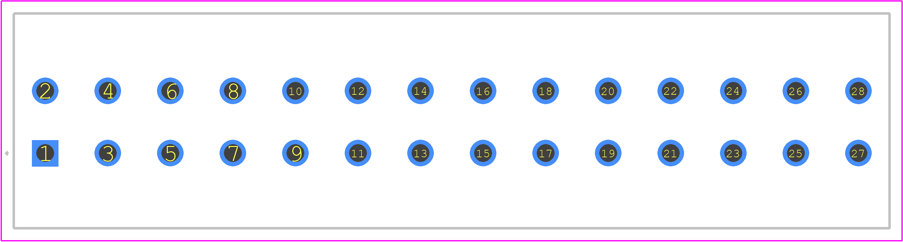 14031416101000 - HARTING PCB footprint - Other - Other - 14031416101000-1