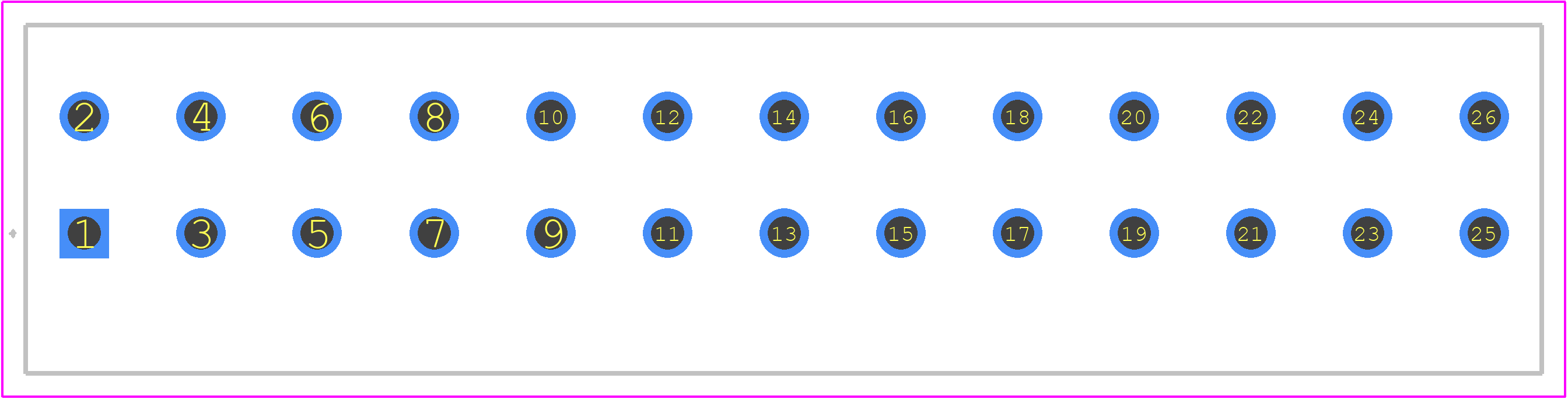 14031316101000 - HARTING PCB footprint - Other - Other - 14031316101000-1
