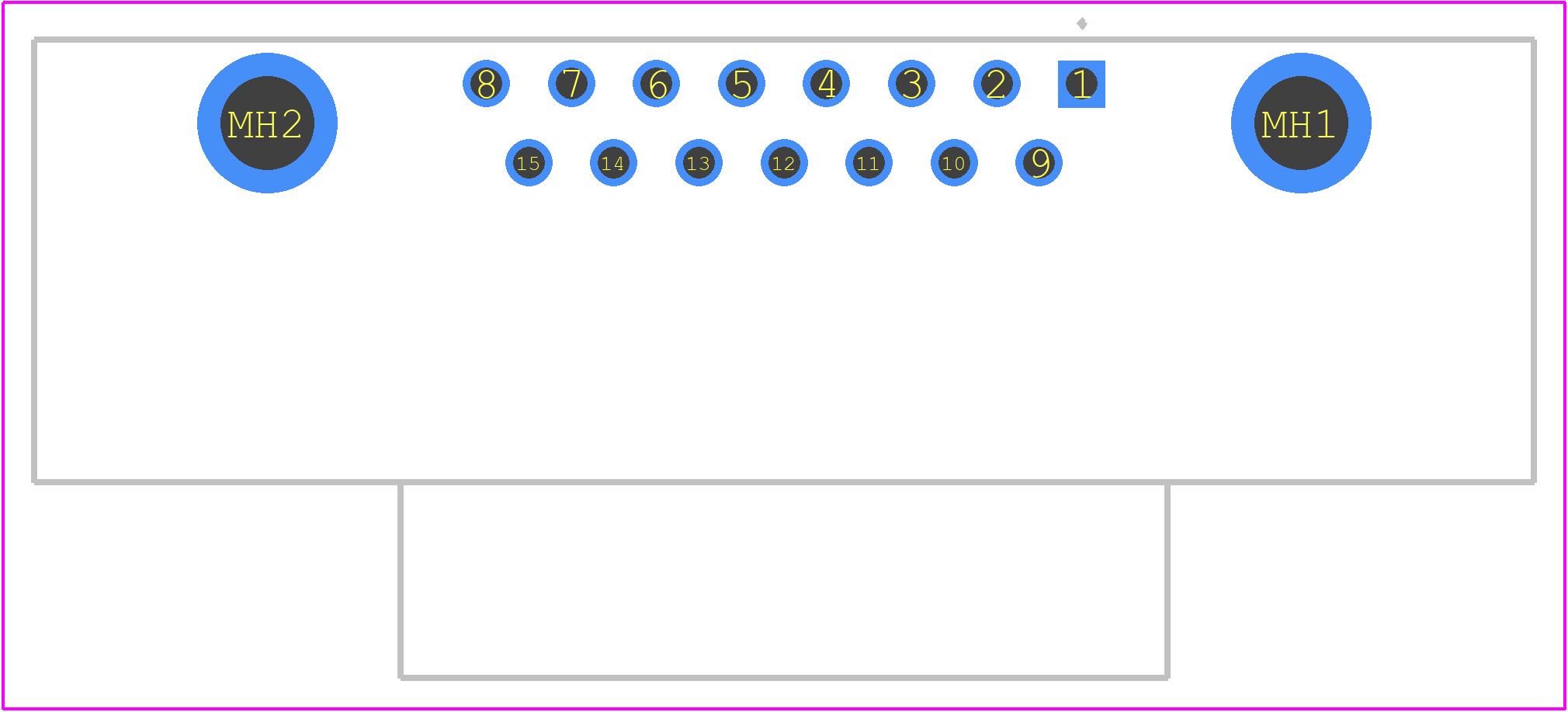 09676158758 - HARTING PCB footprint - Other - Other - 09676158758