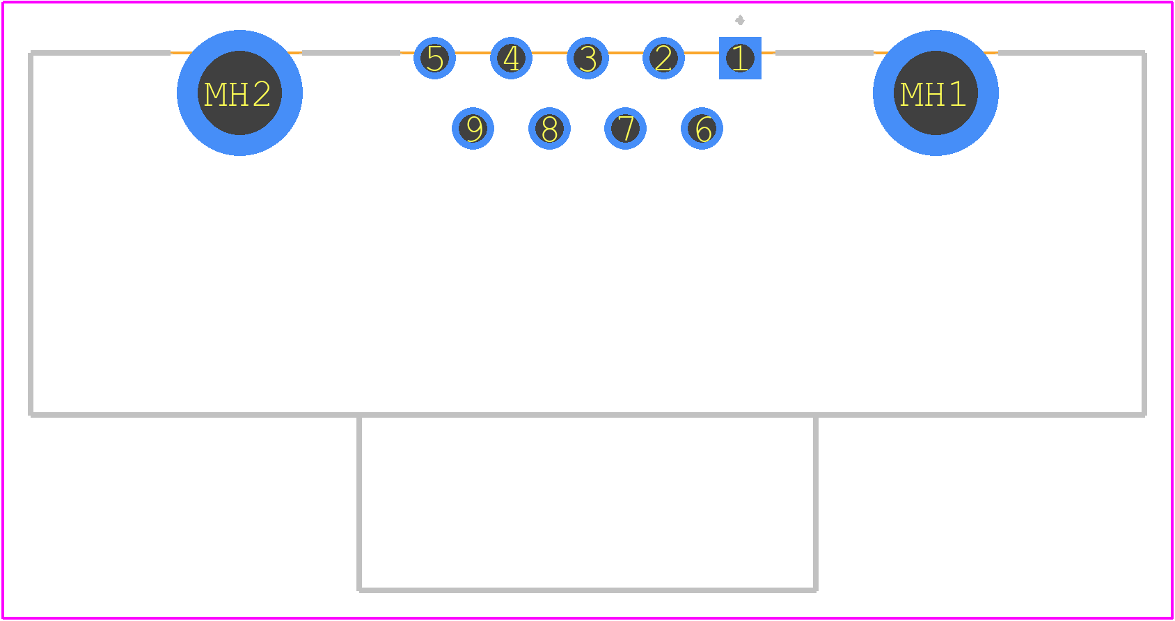 09675098758 - HARTING PCB footprint - Other - Other - 09675098758-1
