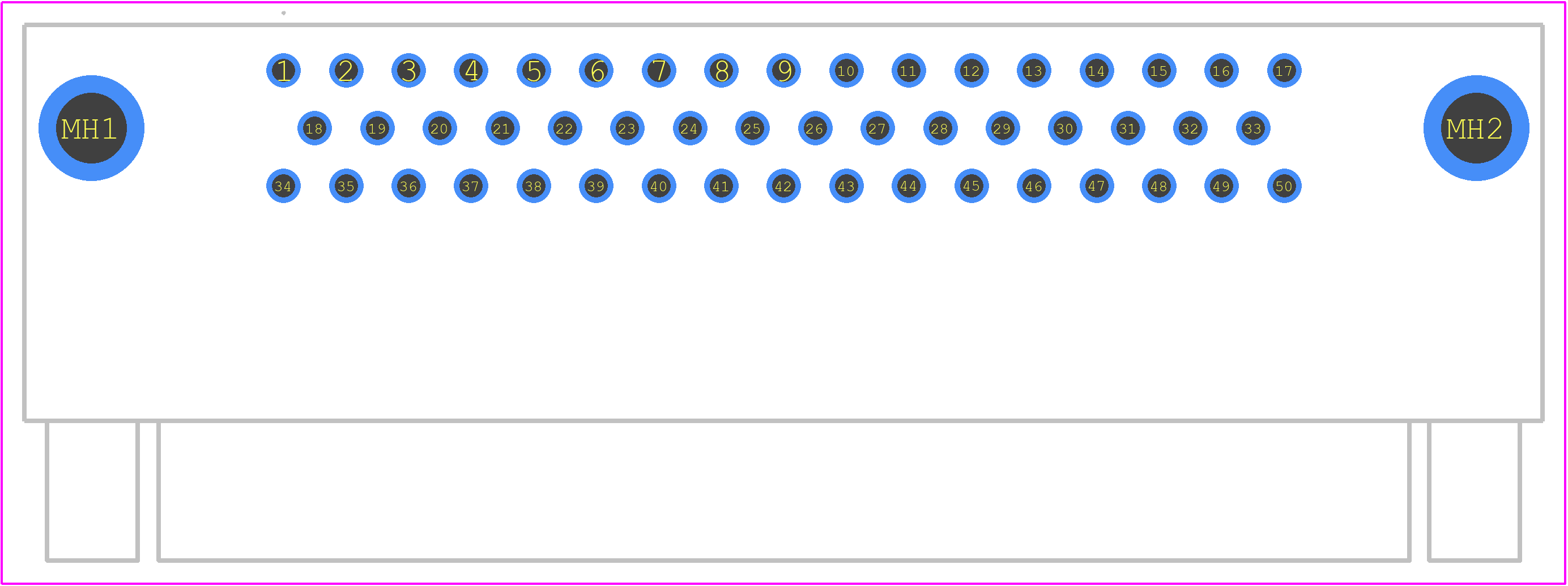 09665226803 - HARTING PCB footprint - Other - Other - 09665226803-2