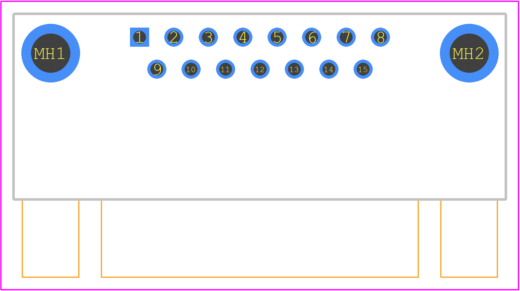 09662226803 - HARTING PCB footprint - Other - Other - 09662226803-1