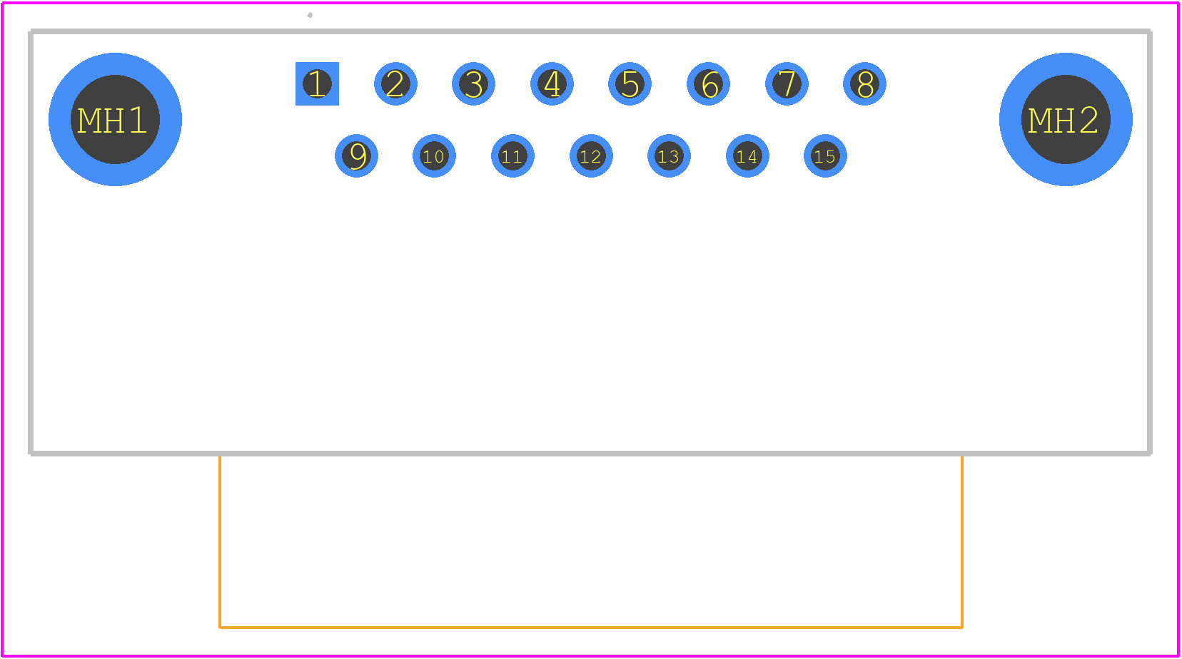 09662227802 - HARTING PCB footprint - Other - Other - 09662227802-1