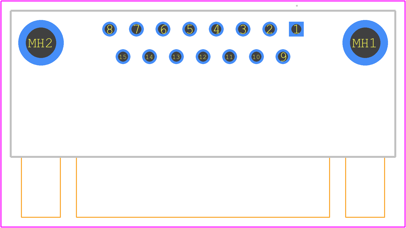 09662136603 - HARTING PCB footprint - Other - Other - 09662136603-1