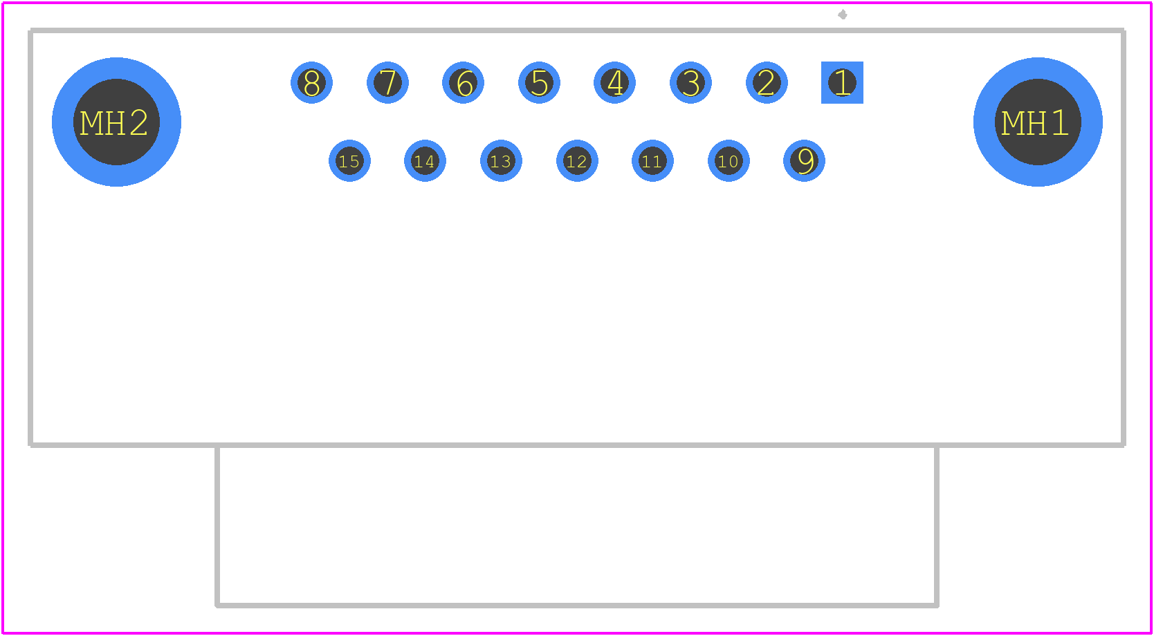 09662536612 - HARTING PCB footprint - Other - Other - 09662536612