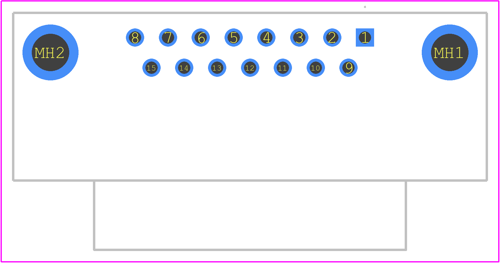 09662527616 - HARTING PCB footprint - Other - Other - 09662527616-3