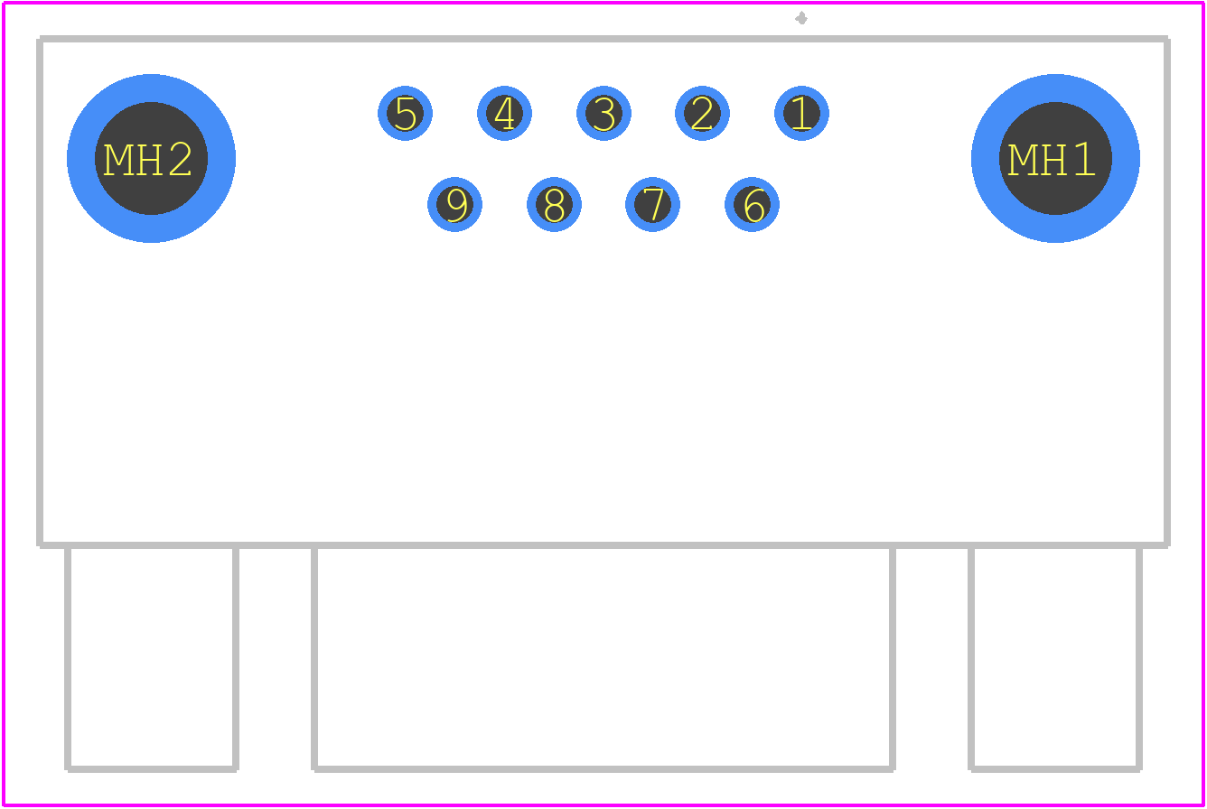 09661566617 - HARTING PCB footprint - Other - Other - 09661566617-1