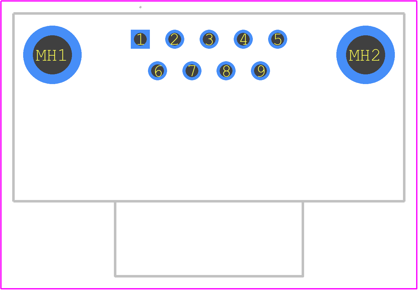 09651627810 - HARTING PCB footprint - Other - Other - 09651627810-2