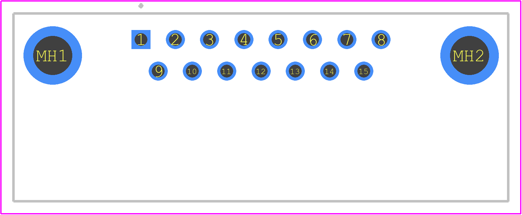 09652666813 - HARTING PCB footprint - Other - Other - 09652666811
