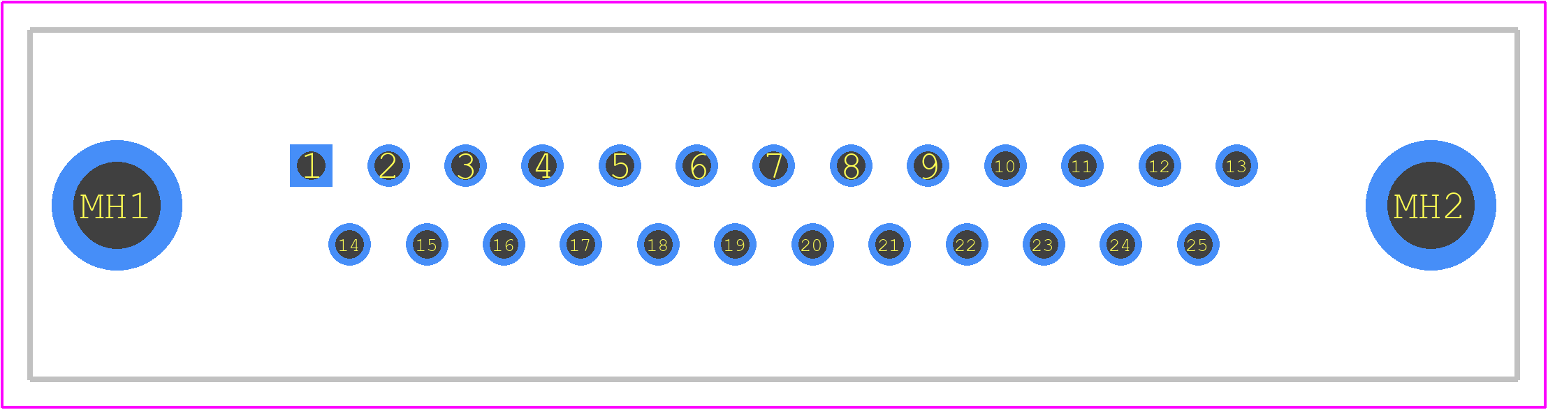 09653297702 - HARTING PCB footprint - Other - Other - 09653296701