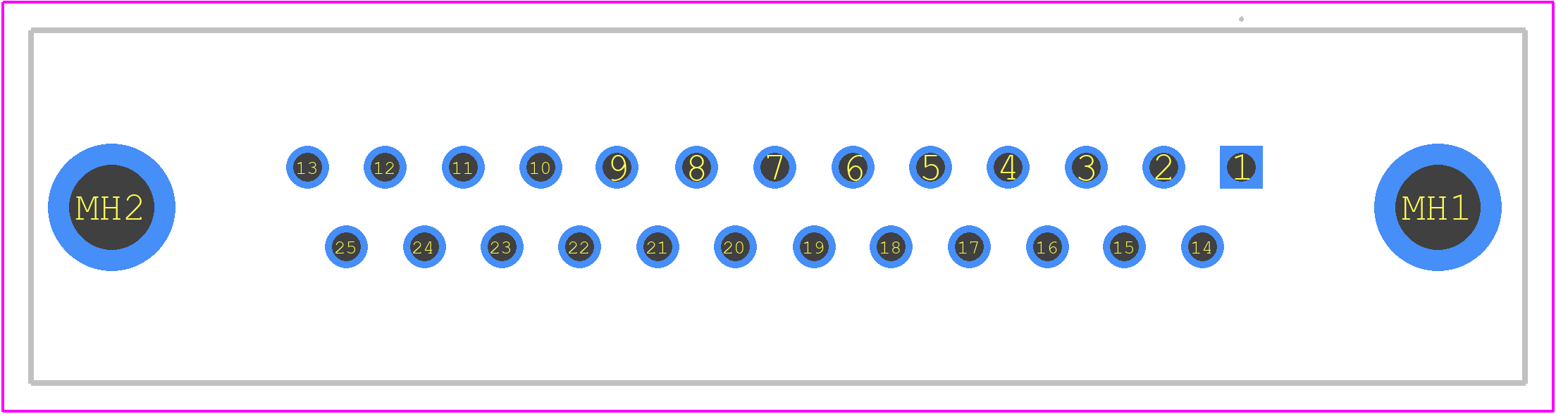 09643127245 - HARTING PCB footprint - Other - Other - 09643127235-1