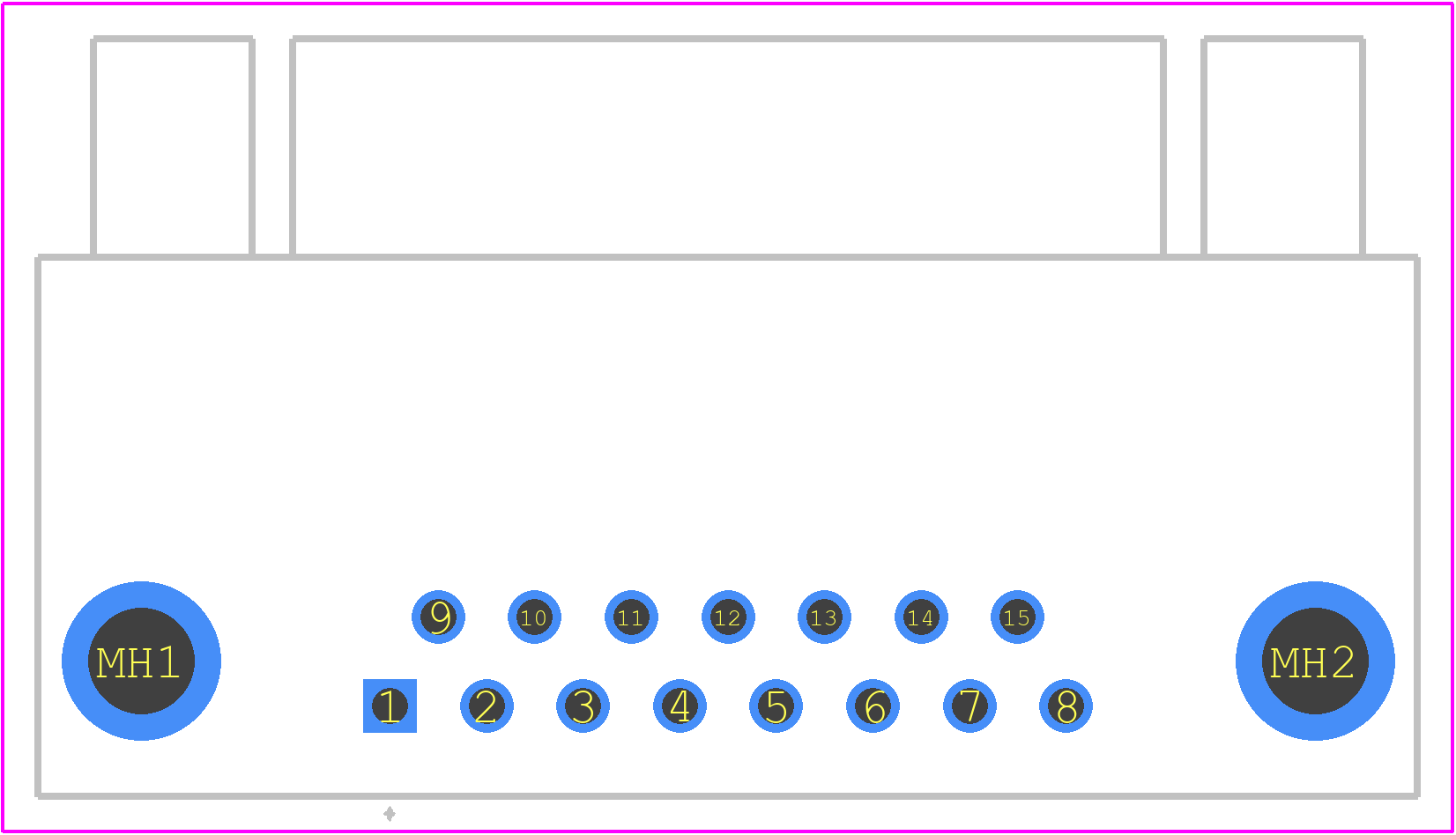09642147222 - HARTING PCB footprint - Other - Other - 09642147222