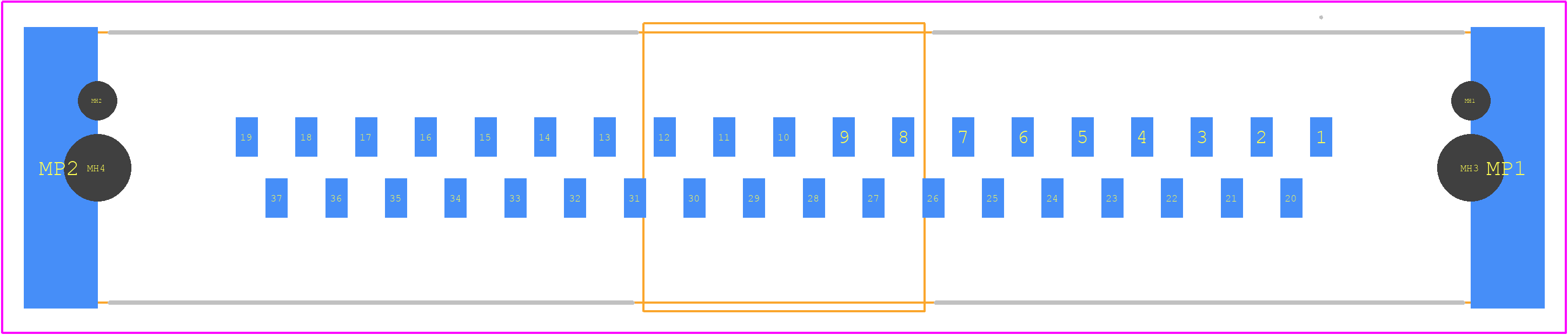 09554557621741 - HARTING PCB footprint - Other - Other - 09554557621741-3