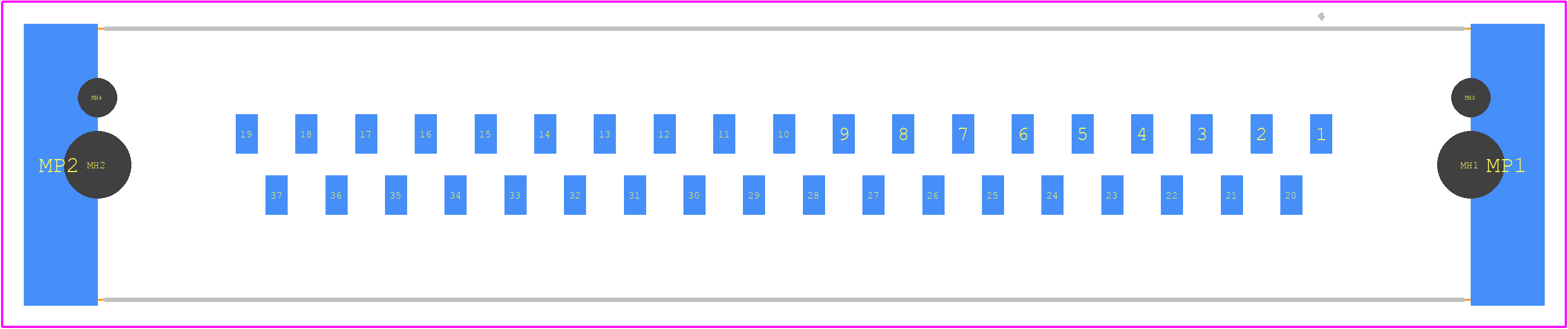 09554556611741 - HARTING PCB footprint - Other - Other - 09554556611741