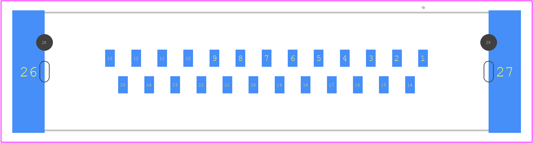 09553557611741 - HARTING PCB footprint - Other - Other - 09553556621741