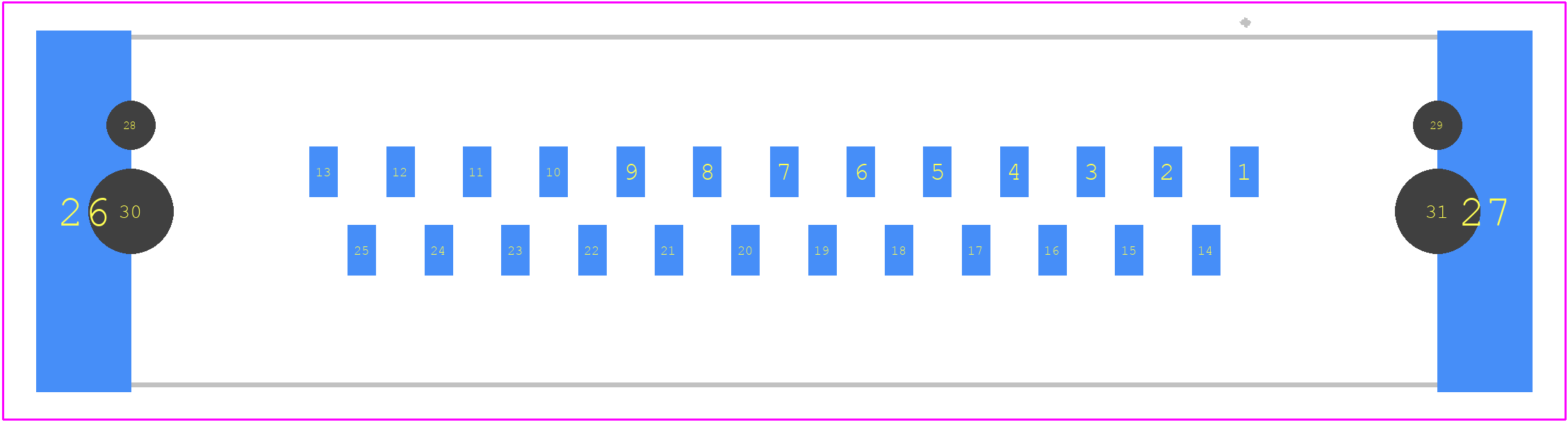 09553557612741 - HARTING PCB footprint - Other - Other - 09553157611741
