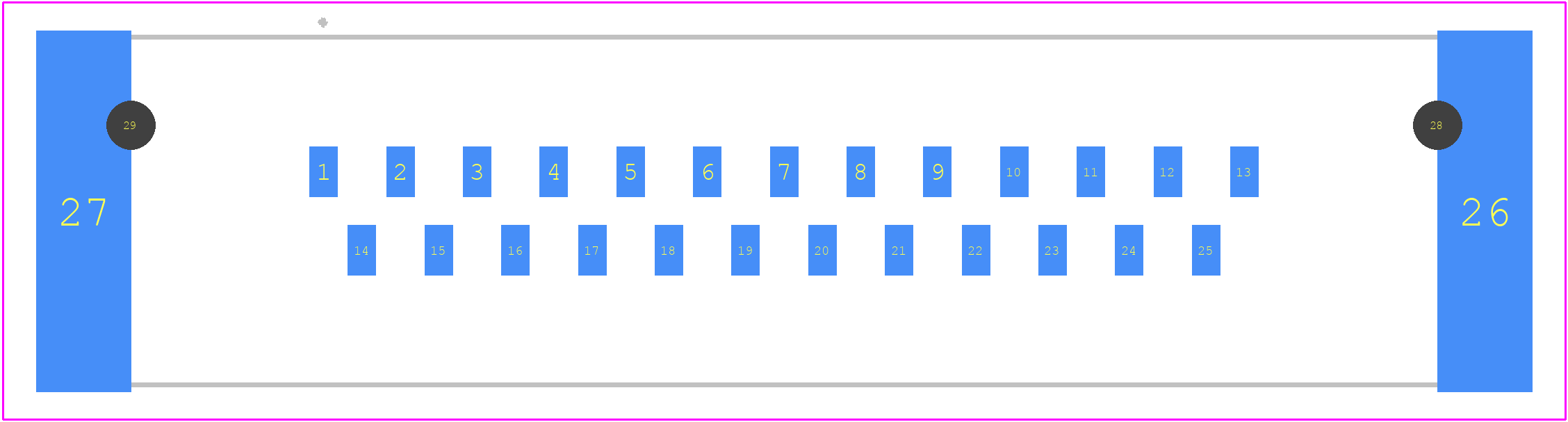 09553296822741 - HARTING PCB footprint - Other - Other - 09553296821741
