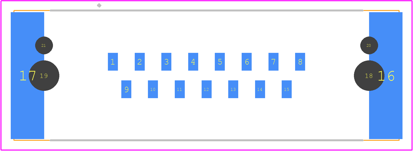 09552696812741 - HARTING PCB footprint - Other - Other - 09552696811741