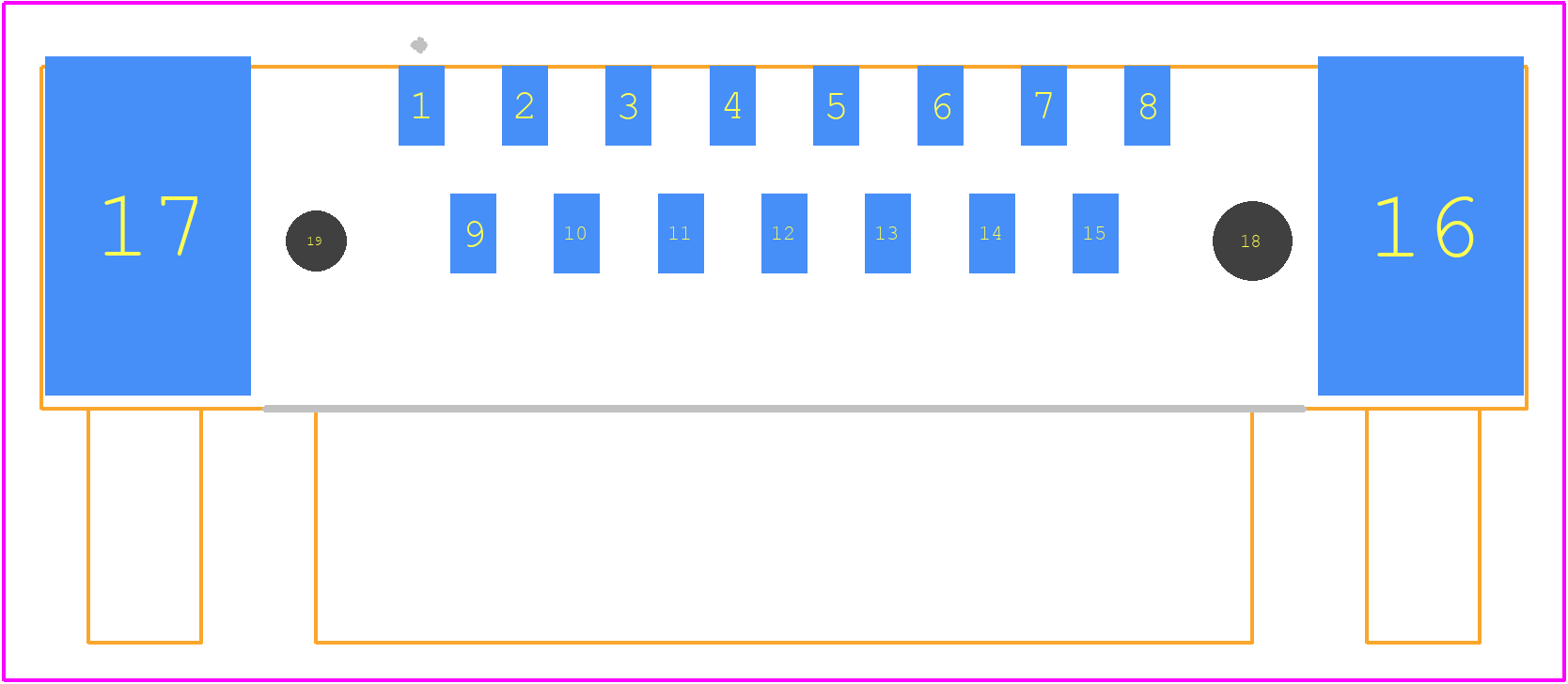 09552667819741 - HARTING PCB footprint - Other - Other - 09552667822741