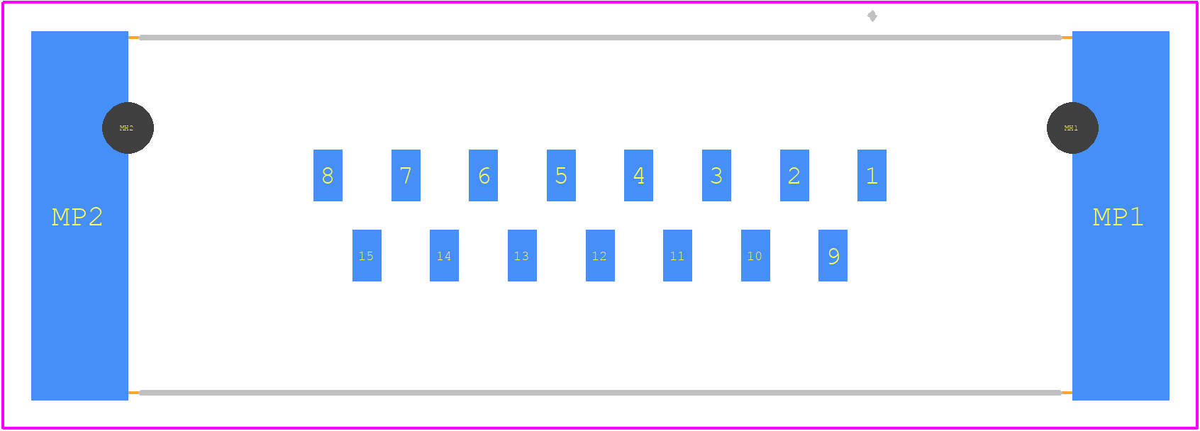 09552157621741 - HARTING PCB footprint - Other - Other - 09552157621741-1