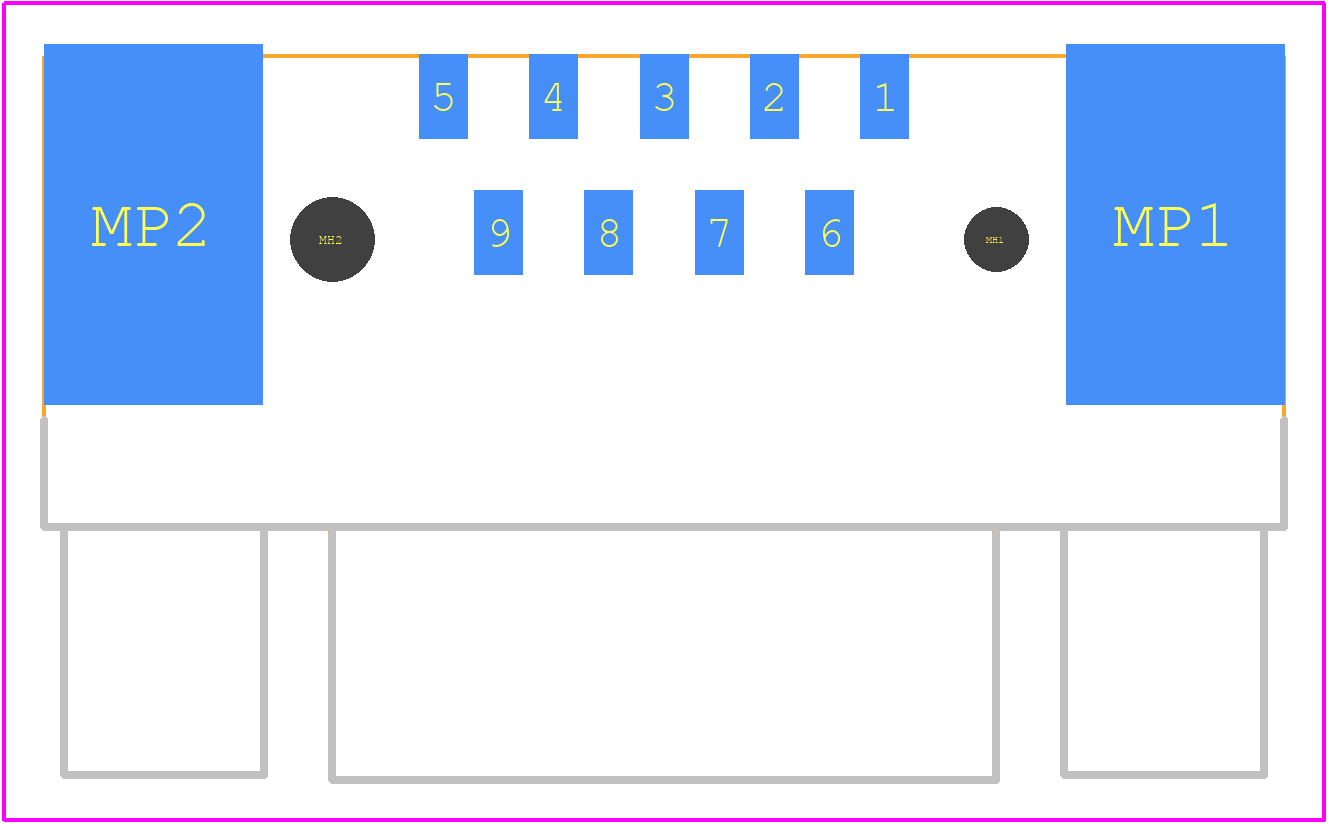 09551663820741 - HARTING PCB footprint - Other - Other - 09551663820741-3