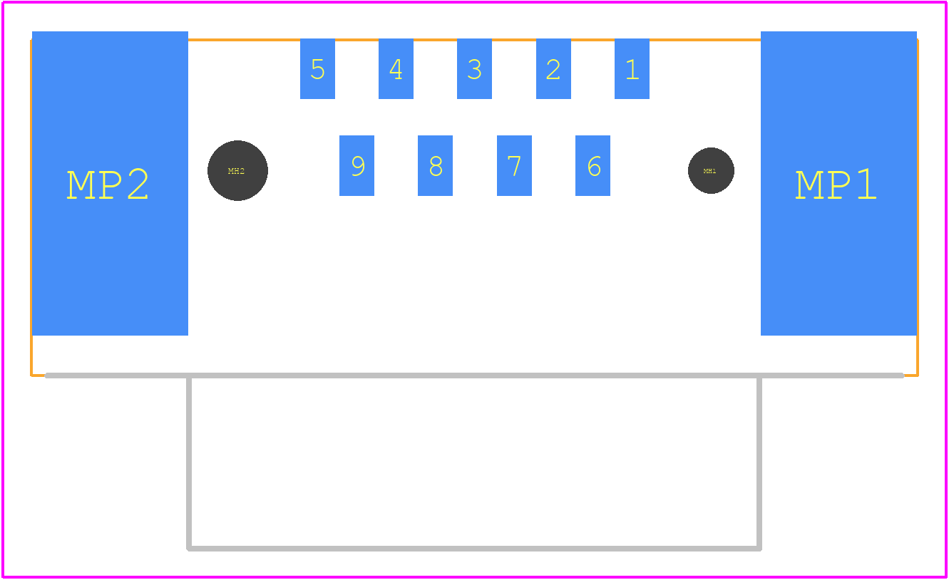 09551663811741 - HARTING PCB footprint - Other - Other - 09551663811741-3