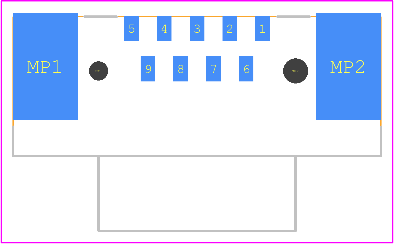 09551663812741 - HARTING PCB footprint - Other - Other - 09551663812741-2