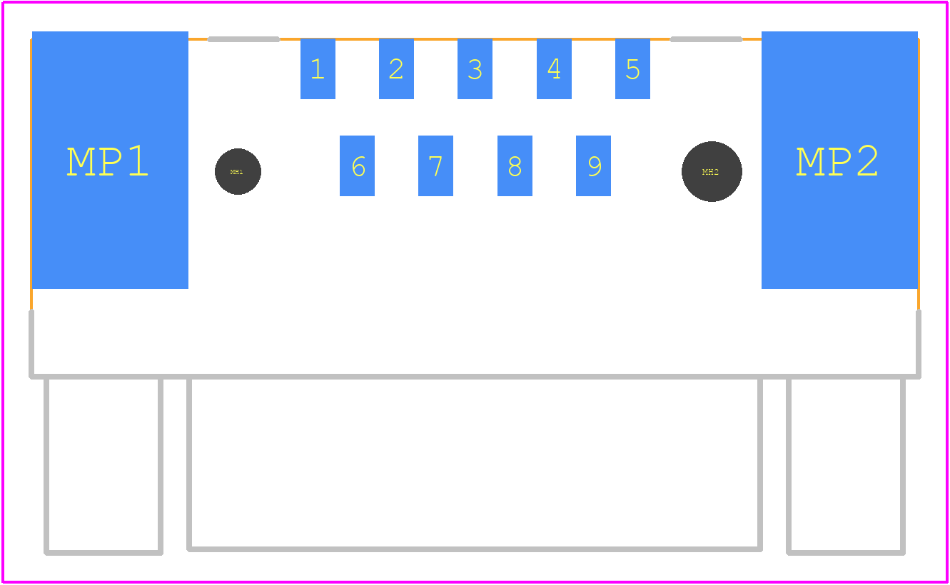 09551667819741 - HARTING PCB footprint - Other - Other - 09551667819741