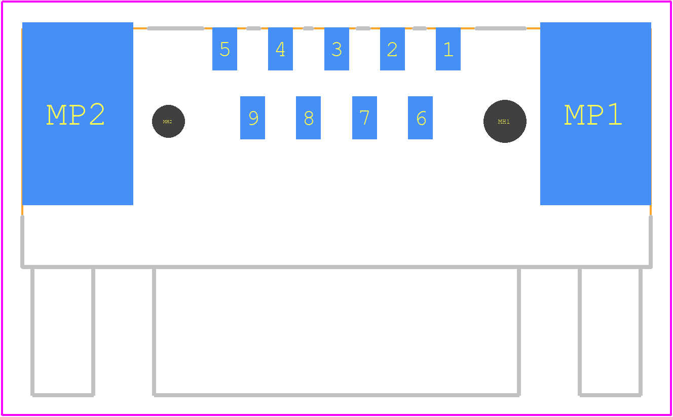 09551567619741 - HARTING PCB footprint - Other - Other - 09551567619741