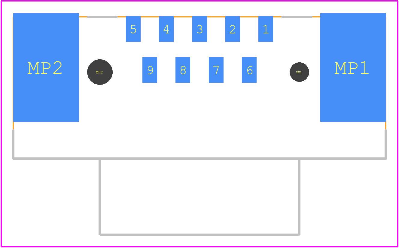 09551567616741 - HARTING PCB footprint - Other - Other - 09551567616741-3