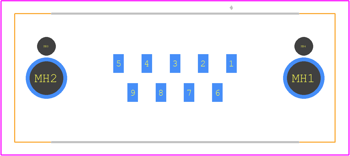 09551556621741 - HARTING PCB footprint - Other - Other - 09551556621741-1
