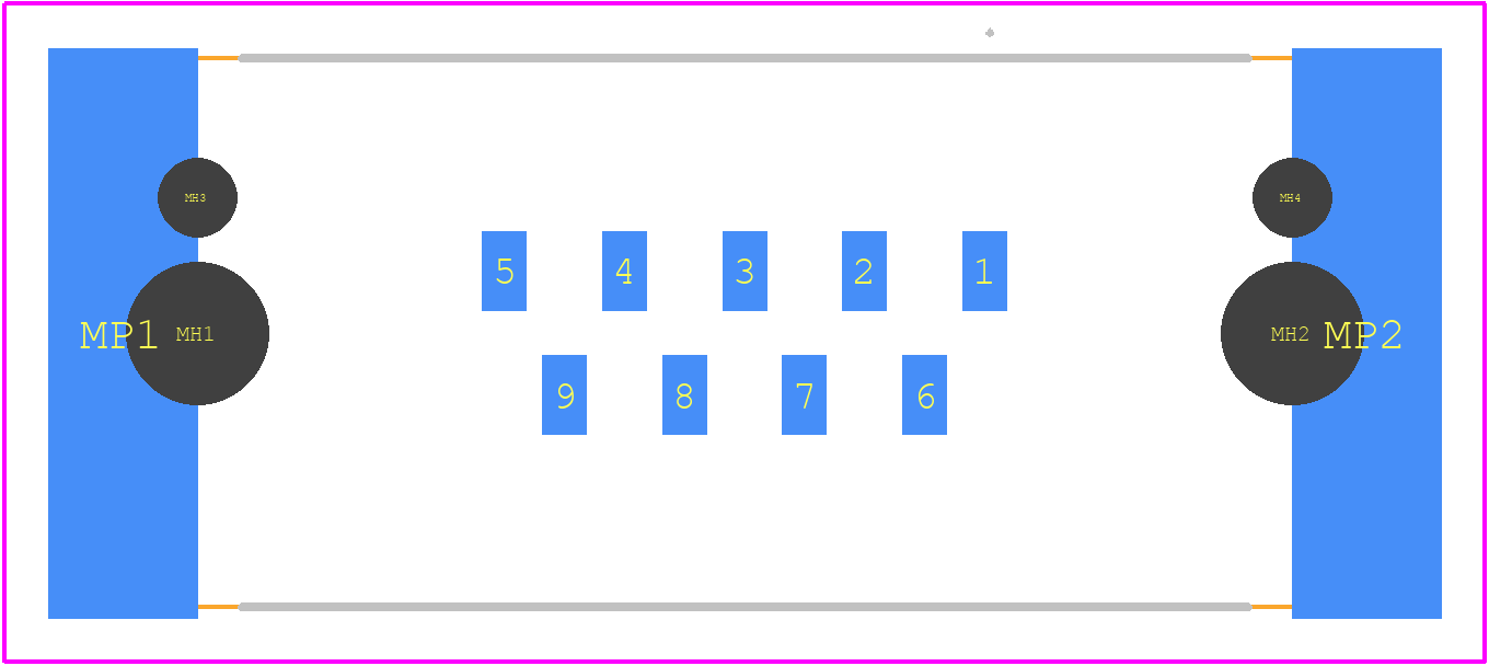 09551557622741 - HARTING PCB footprint - Other - Other - 09551557622741-4