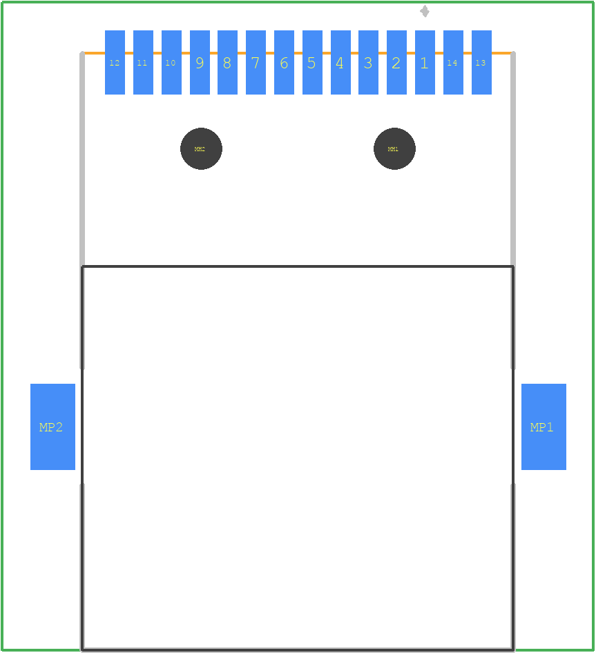 09455511164 - HARTING PCB footprint - Other - Other - 09455511164-10