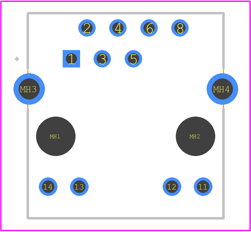 09455511140 - HARTING PCB footprint - Other - Other - 09455511140-3