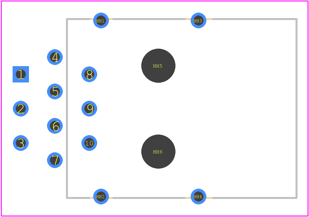 09350026001 - HARTING PCB footprint - Other - Other - 09350026001-6