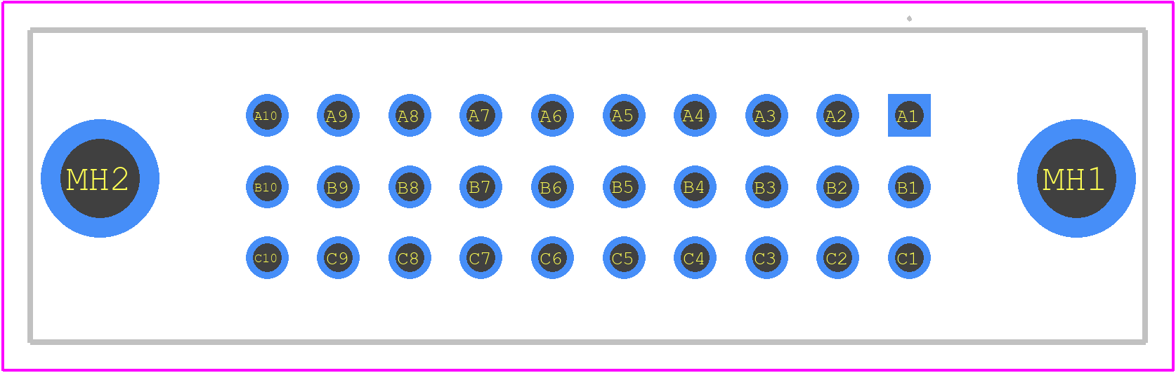 09291306904 - HARTING PCB footprint - Other - Other - 09291306904-1