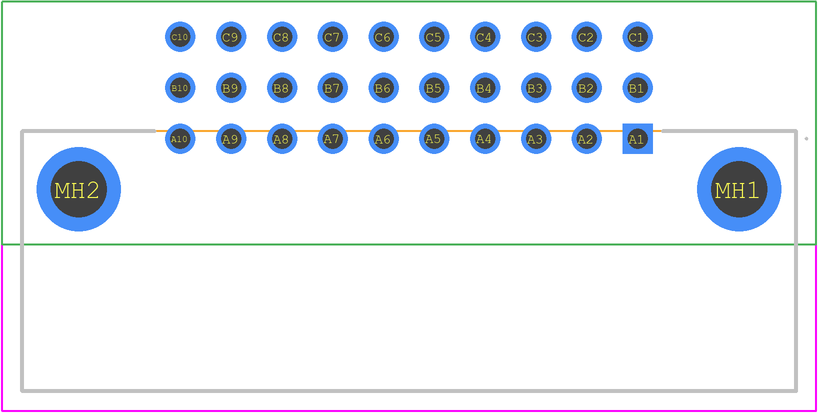09253306921 - HARTING PCB footprint - Other - Other - 09253306921-2
