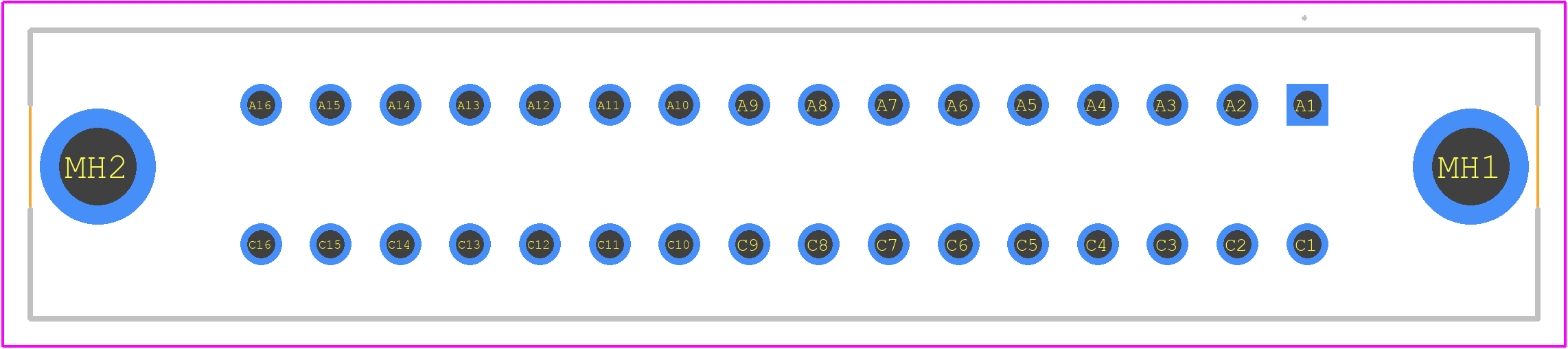 09232327825 - HARTING PCB footprint - Other - Other - 09232327825