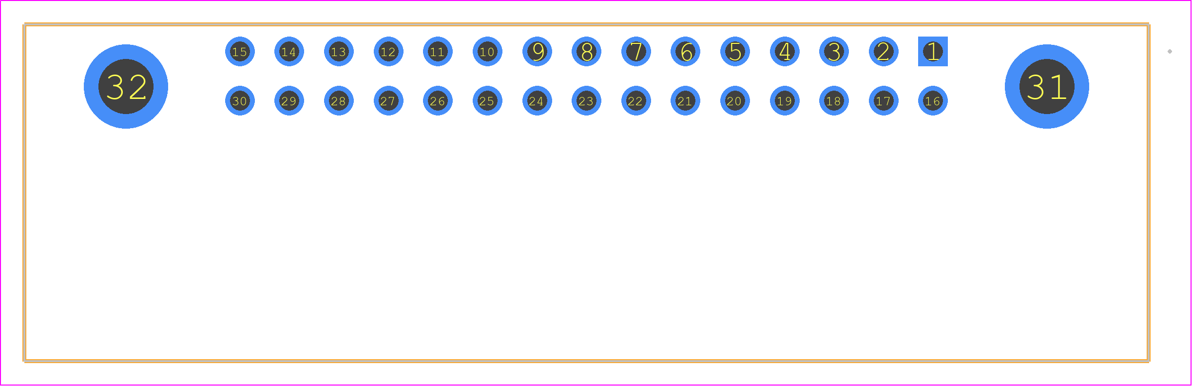 09185305923 - HARTING PCB footprint - Other - Other - 09185305923