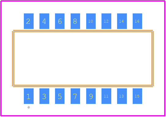 DHN-08F-T-V-T/R - Diptronics PCB footprint - Other - Other - DHN-08F-T-V-T/R-3