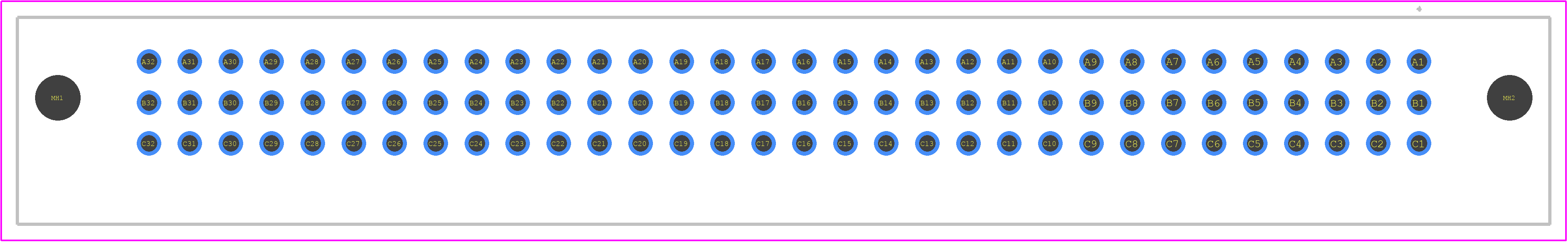 09037966861 - HARTING PCB footprint - Other - Other - 09037966861-3