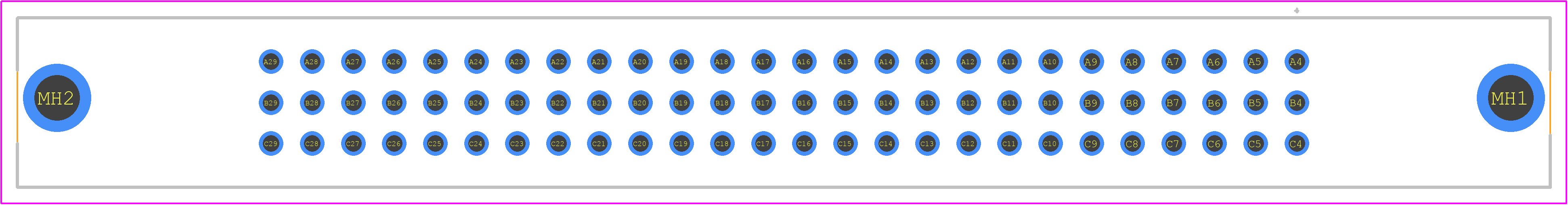 09032786401 - HARTING PCB footprint - Other - Other - 09032786401-3