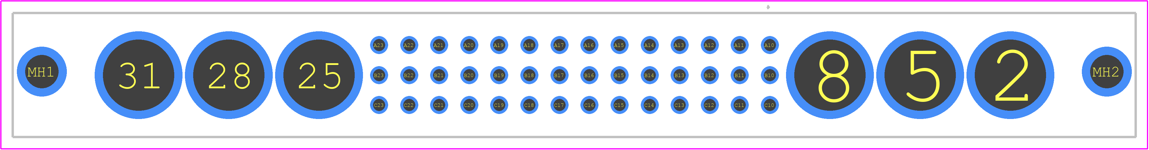 09032426850 - HARTING PCB footprint - Other - Other - 09032426850-1