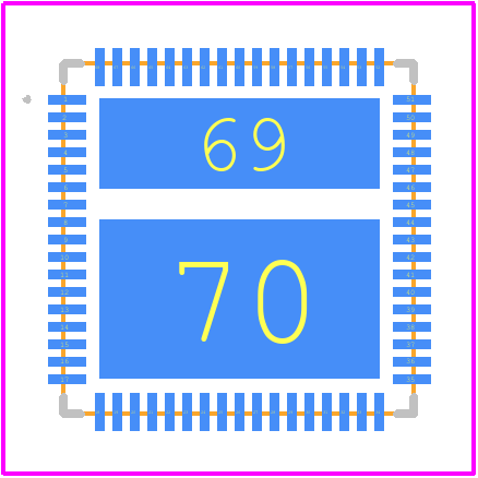 SI32297-A-GM - Silicon Labs PCB footprint - Other - Other - 68-Pin QFN